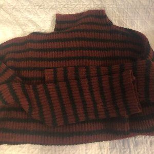 Express striped turtleneck